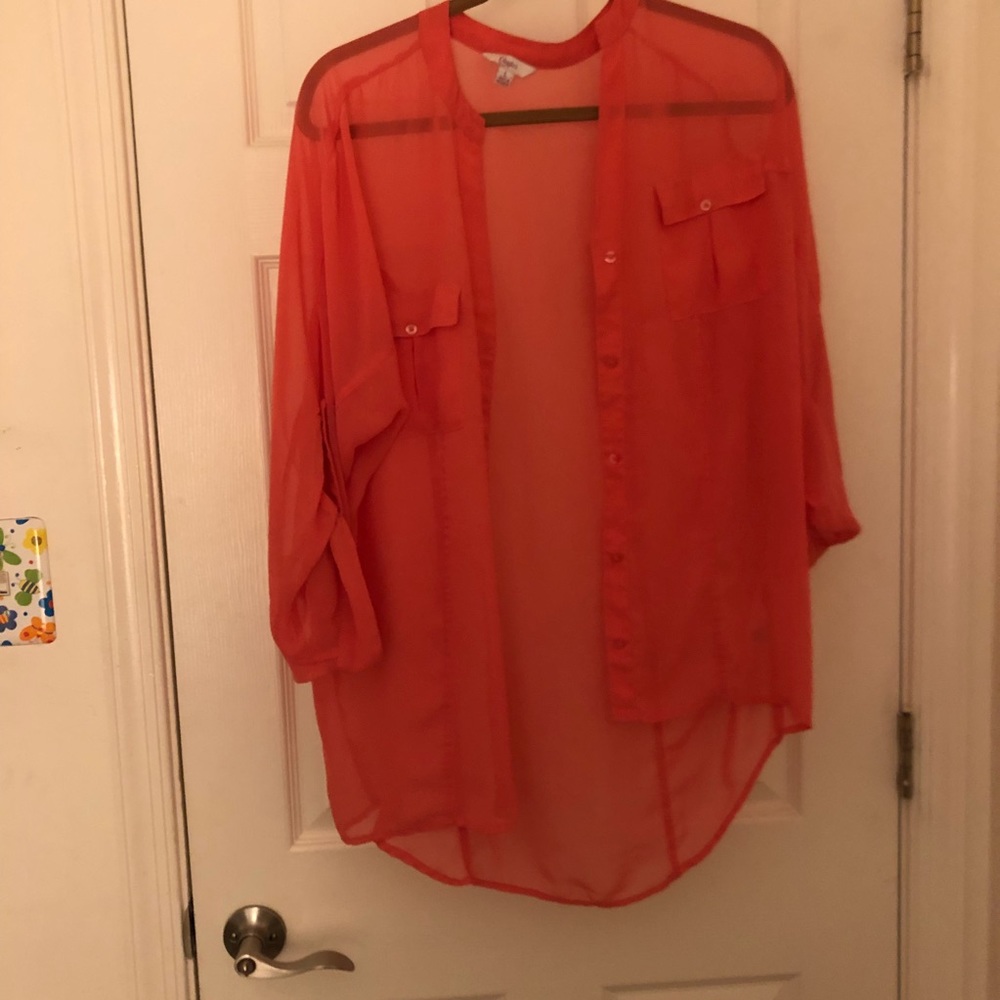 Coral Blouse